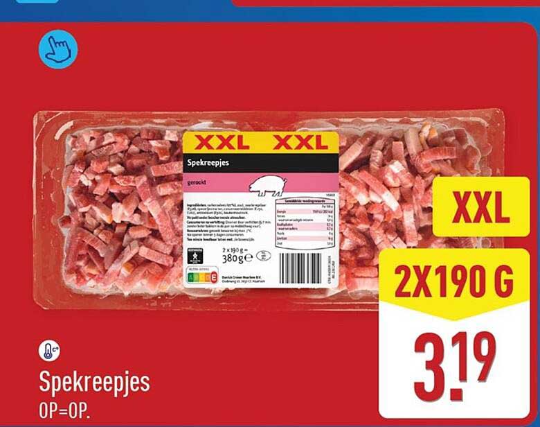 Spekreepjes XXL 2x190 g