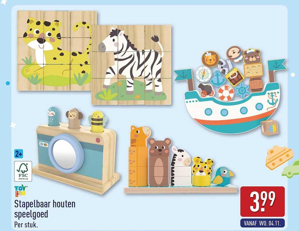 Stapelbaar houten speelgoed