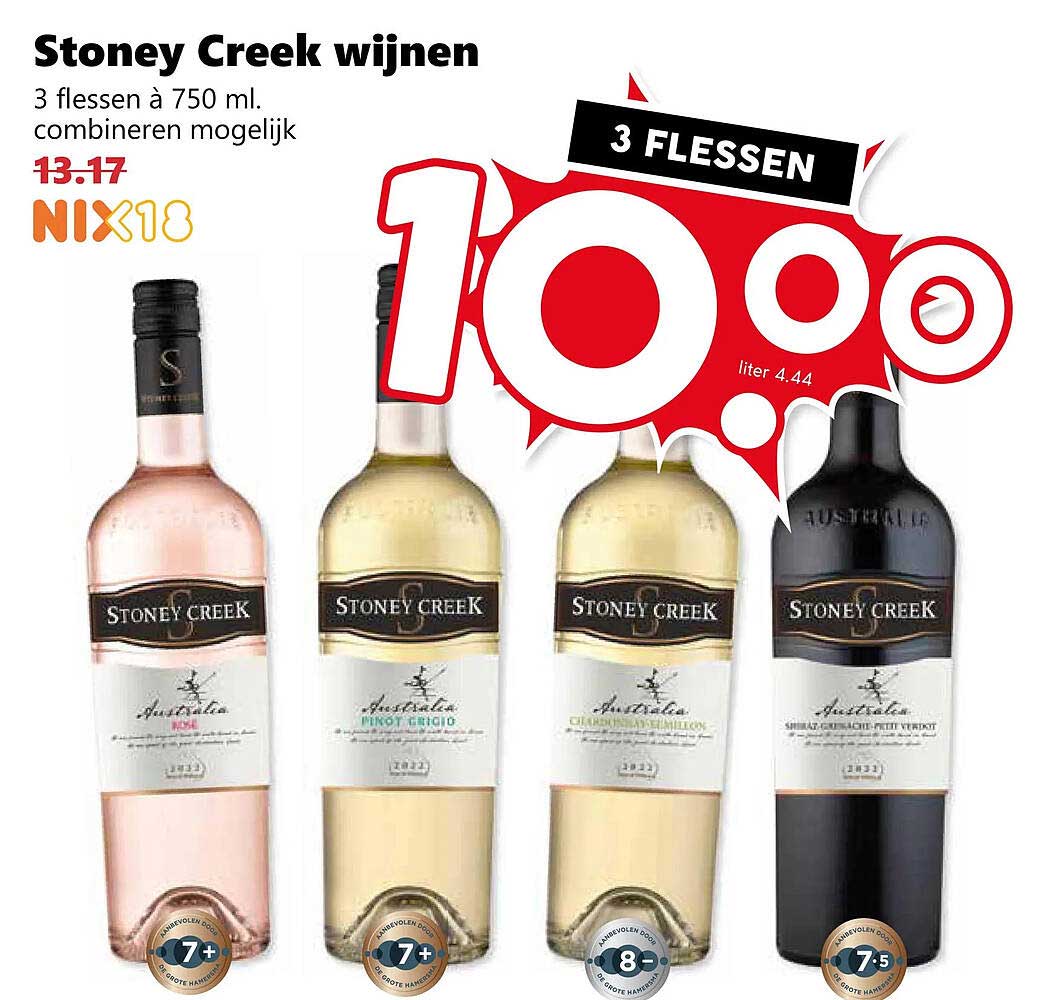 Stoney Creek wijnen 3 flessen
