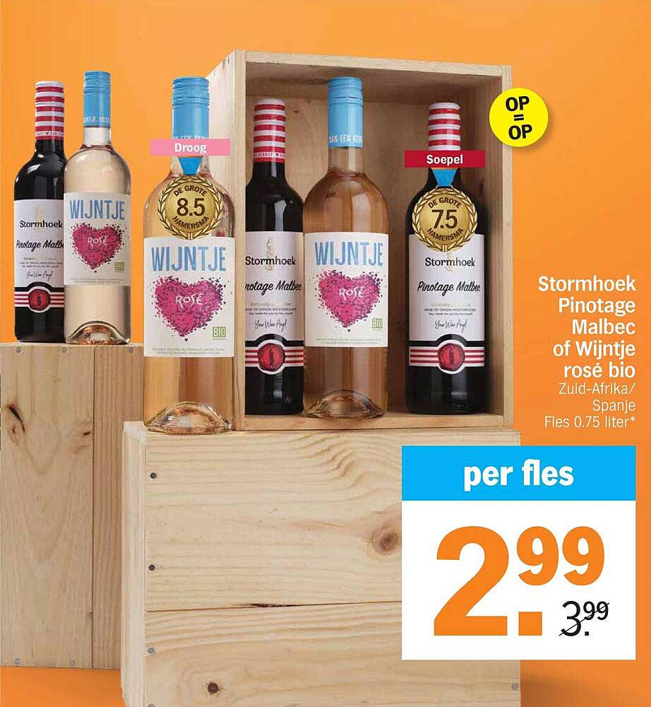 Stormhoek Pinotage Malbec of Wijntje rosé bio