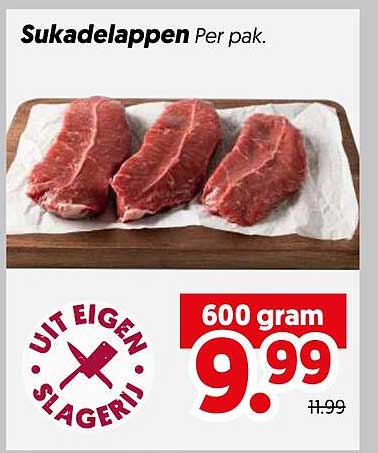 Sukadelappen Per pak.