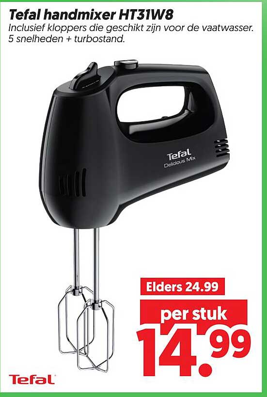 Tefal handmixer HT31W