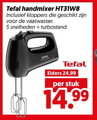 Tefal handmixer HT31W8