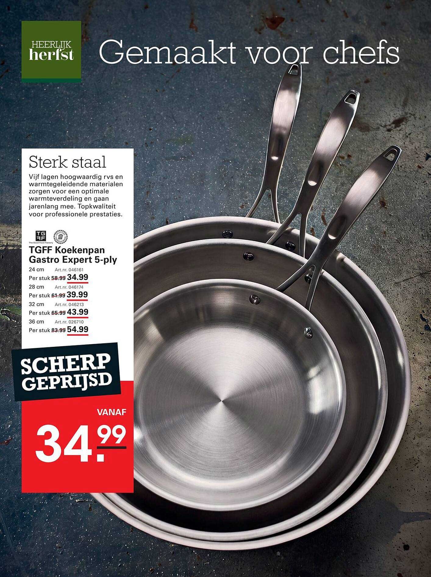 TGFF Koekenpan Gastro Expert 5-ply