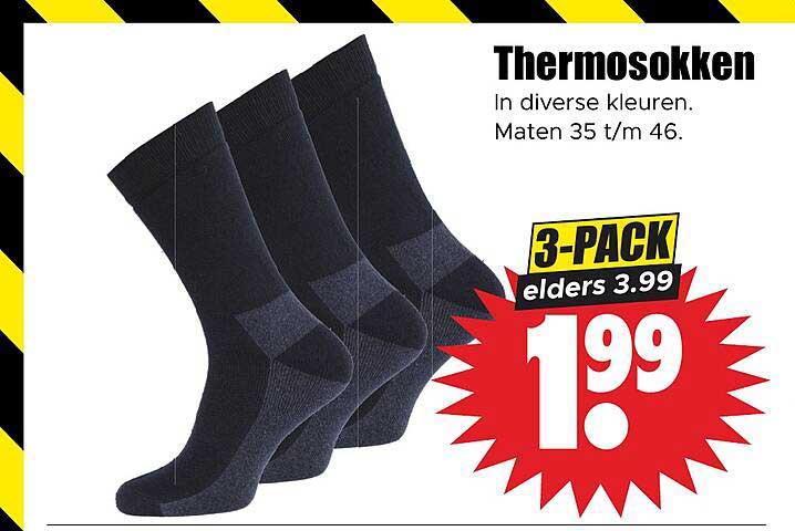 Thermosokken 3-PACK elders 3.99