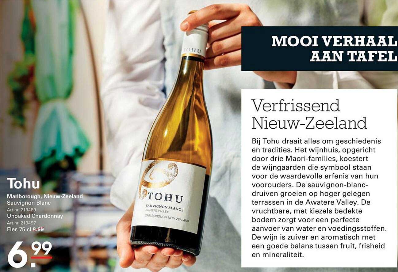 Tohu Marlborough, Nieuw-Zeeland Sauvignon Blanc / Unoaked Chardonnay Fles 75 cl