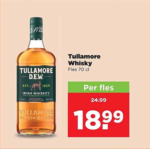 Tullamore Whisky Fles 70 cl