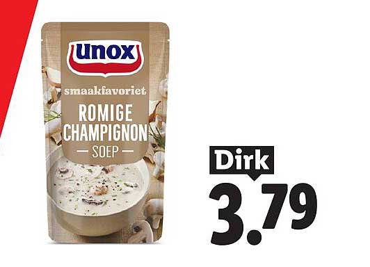 Unox smaakfavoriet Romige Champignon Soep