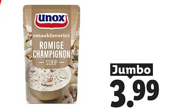 Unox smaakfavoriet Romige Champignon Soep
