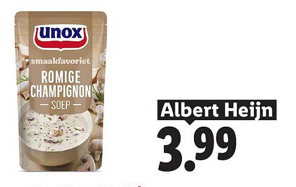 Unox smaakfavoriet romige champignon soep