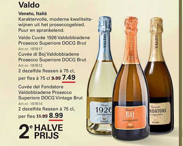 Valdo 2e halve prijs