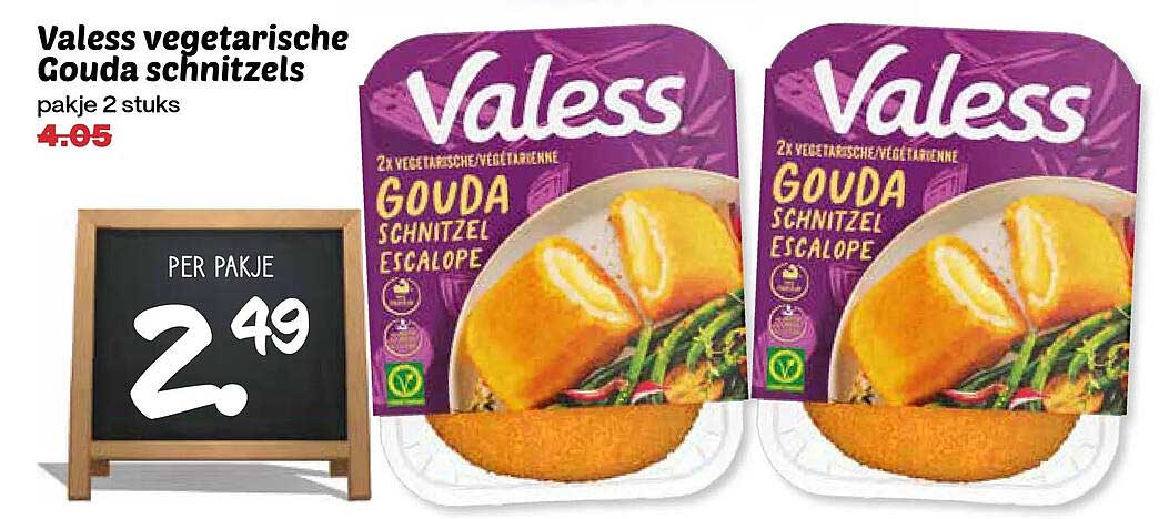 Valess vegetarische Gouda schnitzels