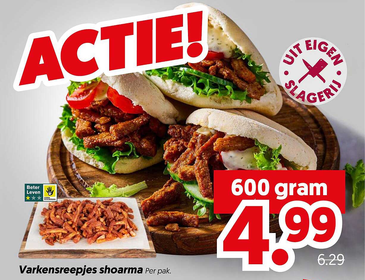 Varkensreepjes shoarma