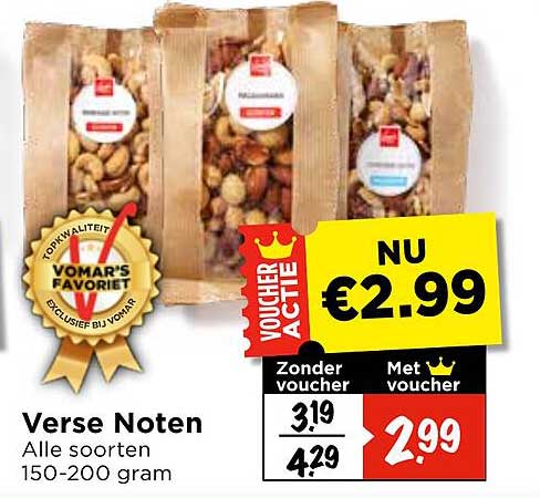 Verse Noten Alle soorten 150-200 gram