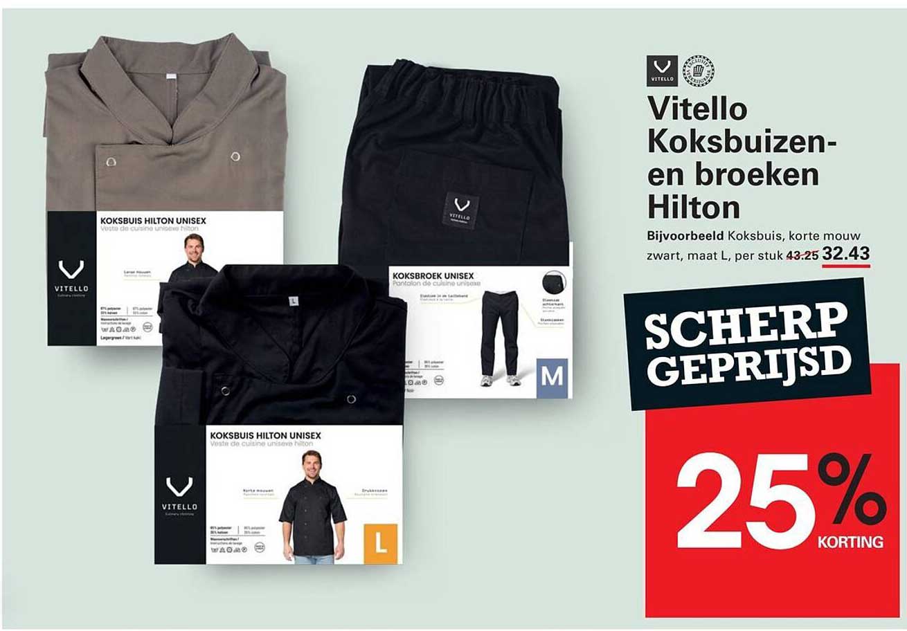 Vitello Koksbuizen-en broeken Hilton 25% korting