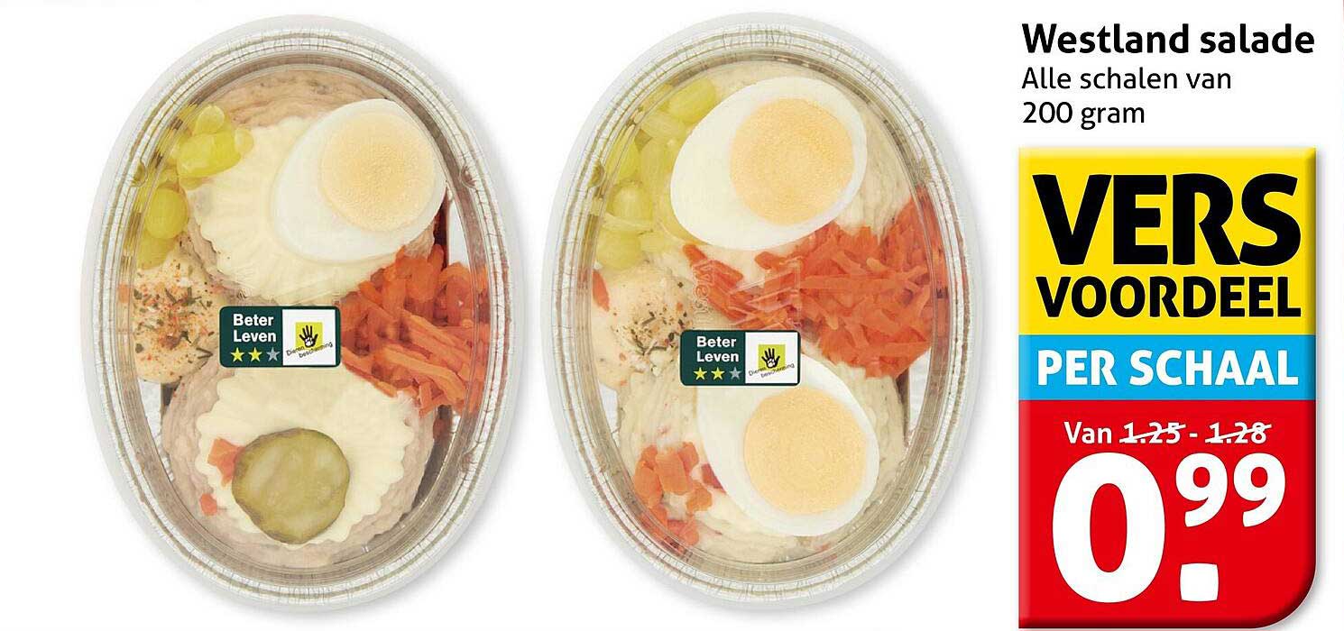 Westland salade Alle schalen van 200 gram