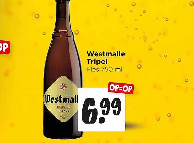 Westmalle Tripel Fles 750 ml OP=OP