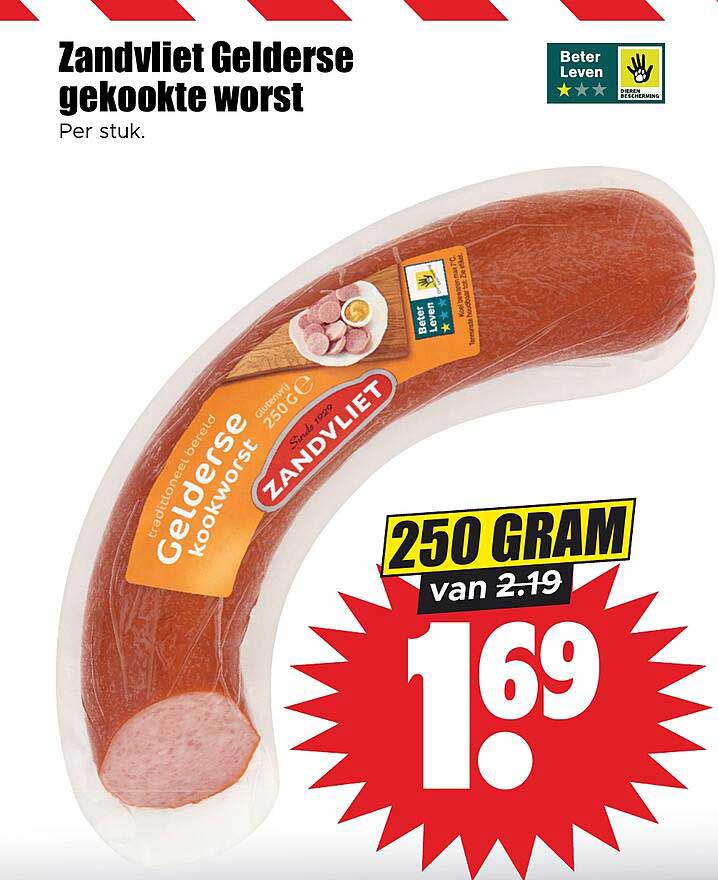 Zandvliet Gelderse gekookte worst