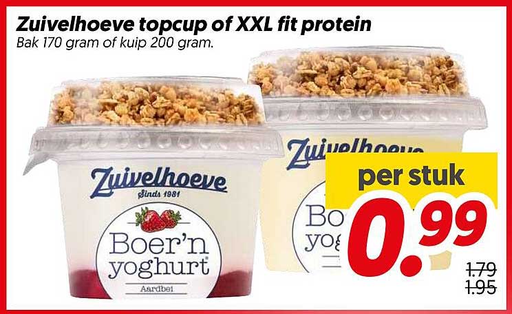 Zuivelhoeve topcup of XXL fit protein