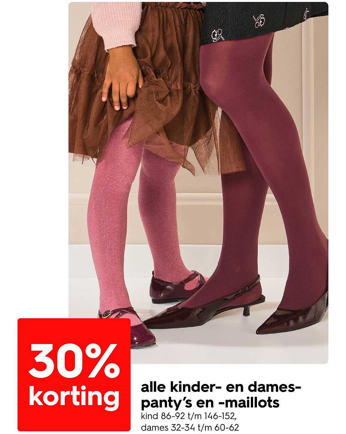 alle kinder- en dames-panty’s en -maillots