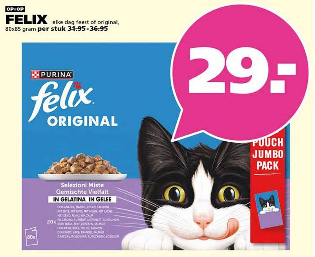 FELIX Original Pouch Jumbo Pack 80x85 gram