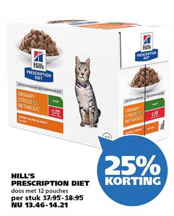 HILL'S PRESCRIPTION DIET doos met 12 pouches