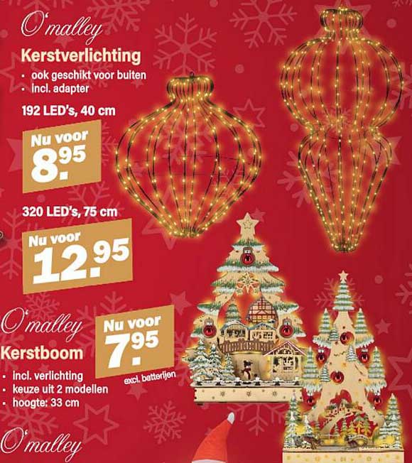 Kerstverlichting en Kerstboom aanbiedingen