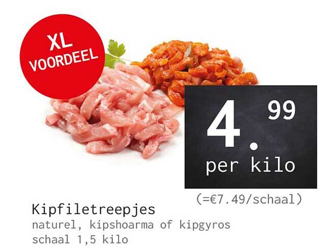Kipfiletreepjes