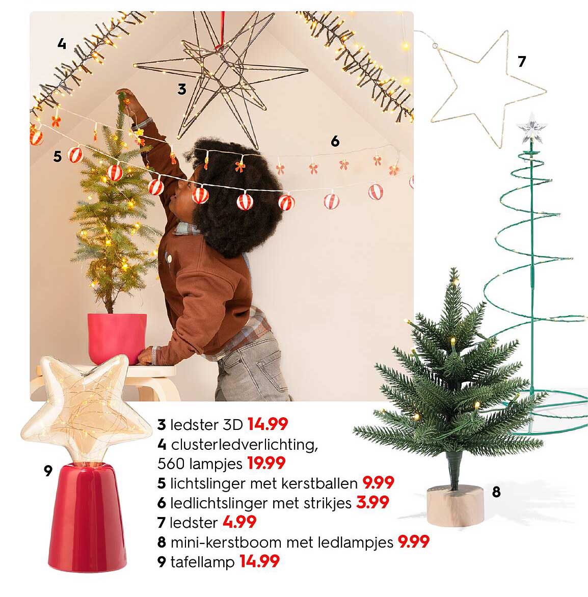 mini-kerstboom met ledlampjes