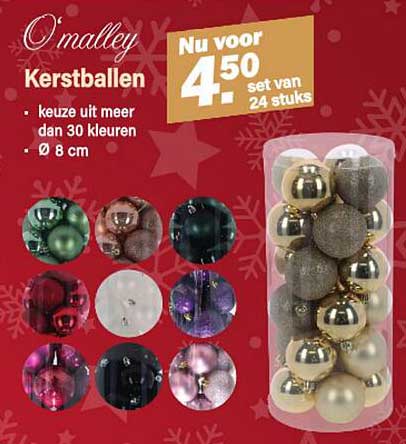 O'malley Kerstballen