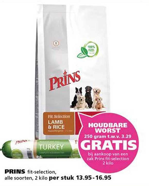 PRINS fit-selection, alle soorten, 2 kilo per stuk 13.95-16.95