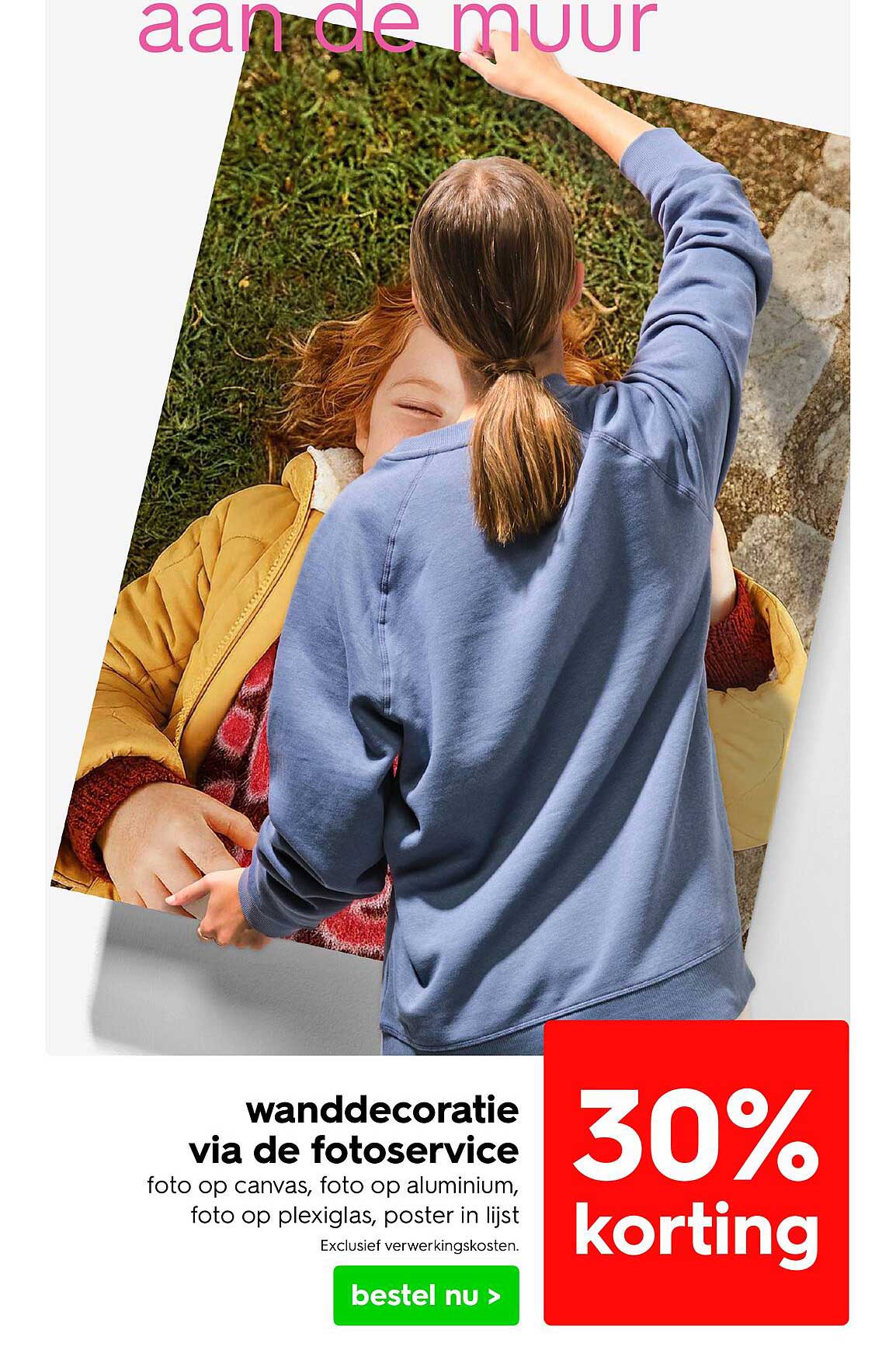 wanddecoratie via de fotoservice