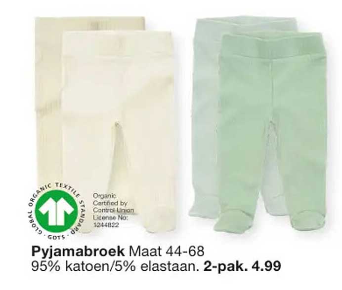 Pyjamabroek Maat 44-68