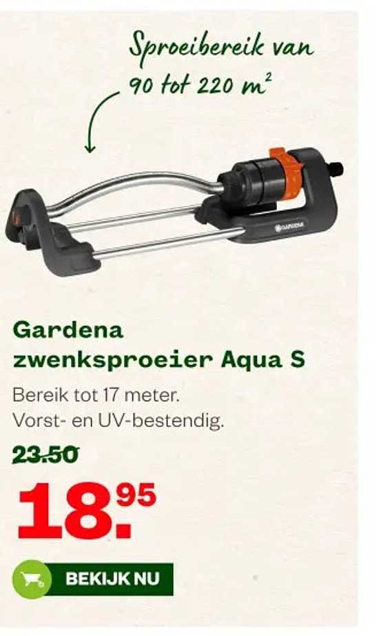 Gardena zwengsproeier Aqua S
