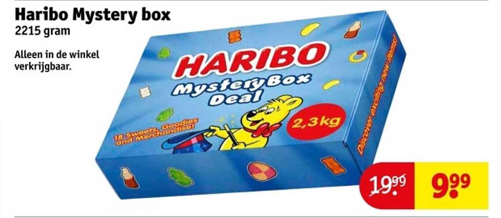 Haribo Mystery Box Aanbieding bij Kruidvat - FolderFeest.nl