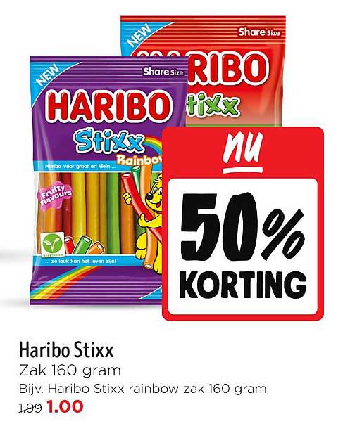 Haribo Stixx Aanbieding bij Jumbo - FolderFeest.nl