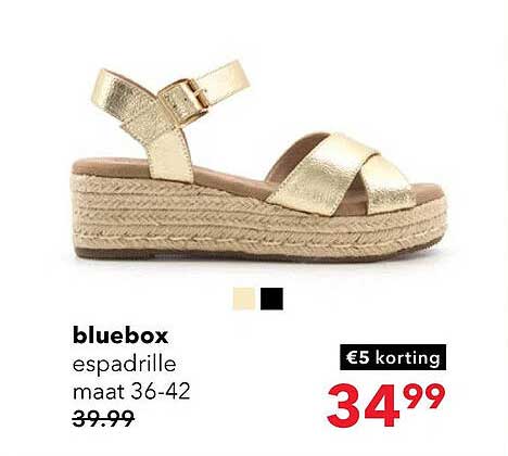 bluebox espadrille maat 36-42
