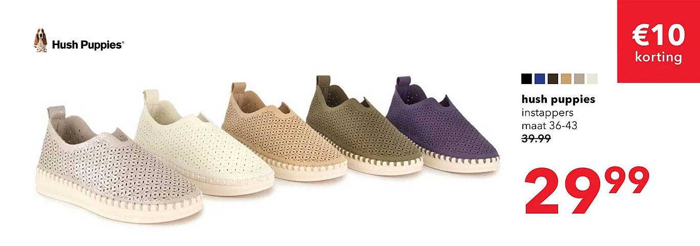 hush puppies instappers maat 36-43
