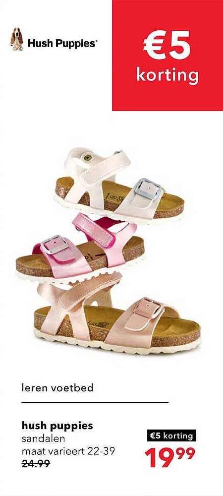 hush puppies sandalen maat varieert 22-39