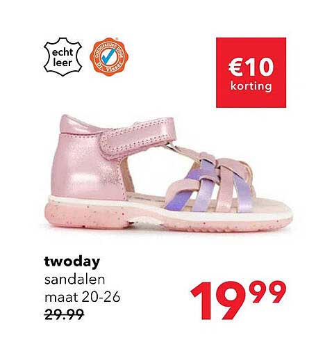 twoday sandalen maat 20-26