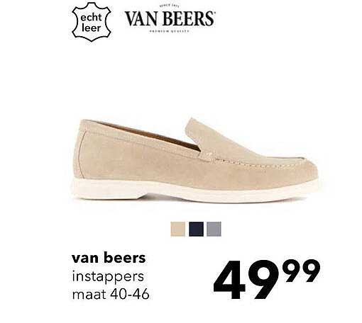 Van Beers instappers maat 40-46
