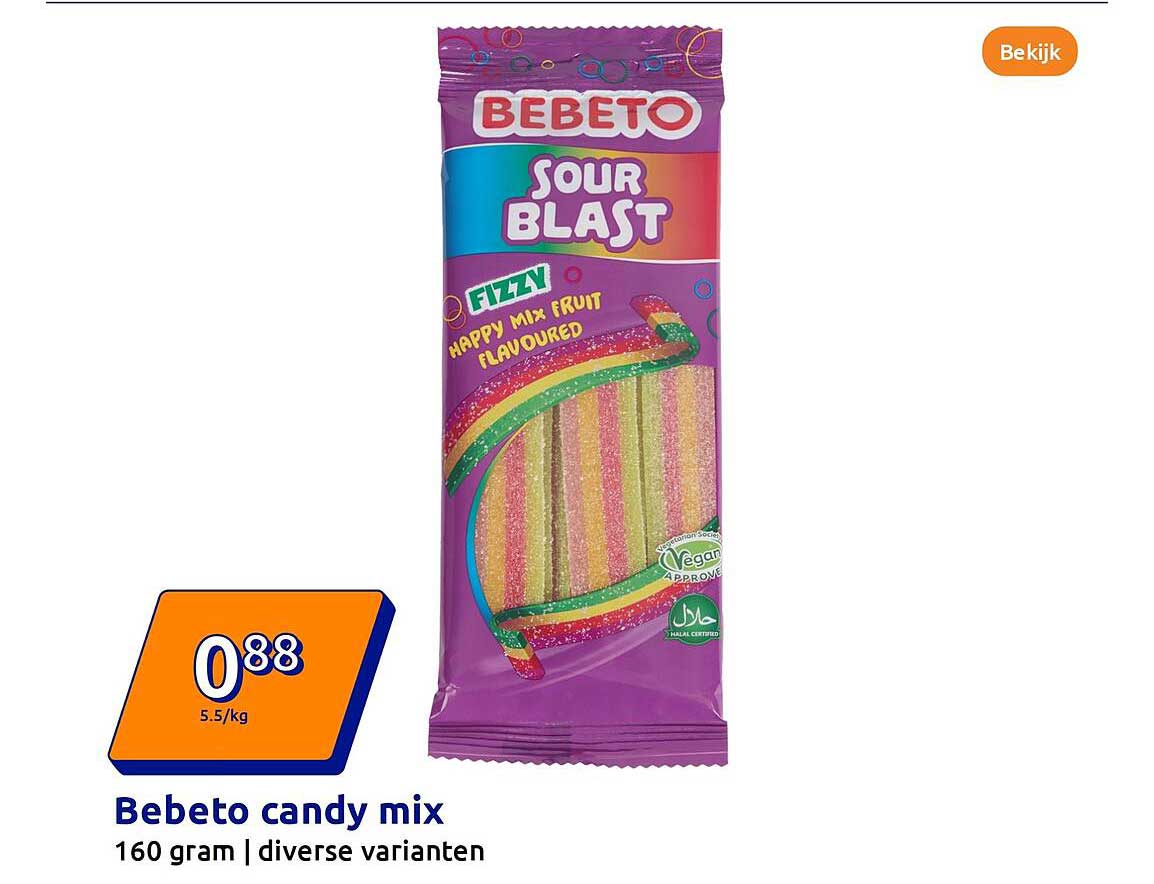 Bebeto candy mix 160 gram