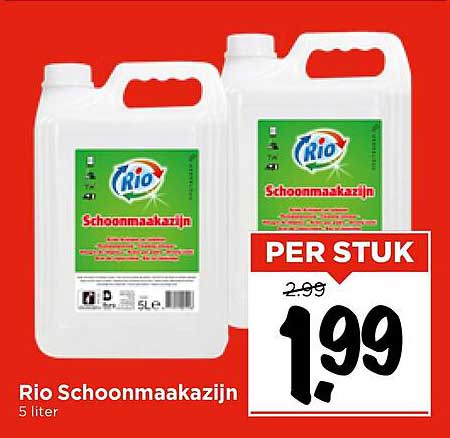 Rio Schoonmaakazijn 5 liter