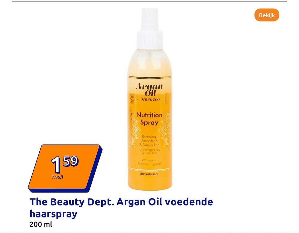 The Beauty Dept. Argan Oil voedende haarspray 200 ml