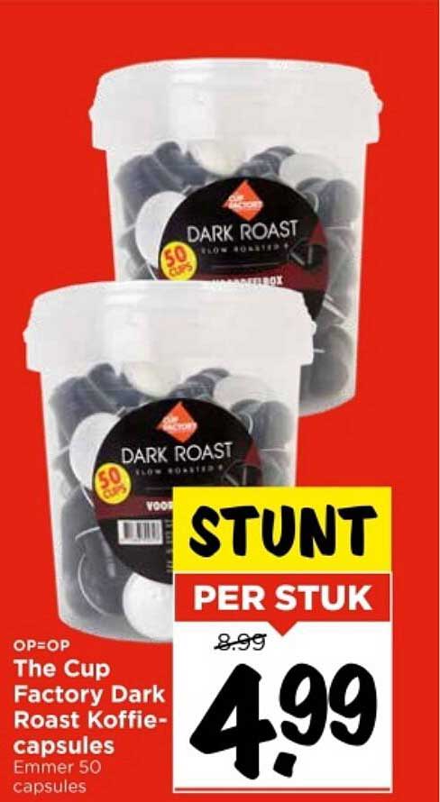 The Cup Factory Dark Roast Koffie-capsules Emmer 50 capsules