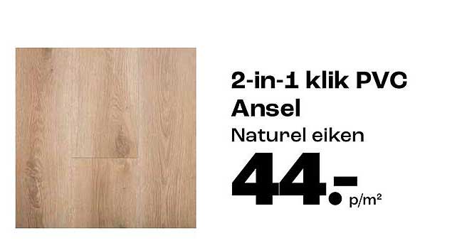 2-in-1 klik PVC Ansel Natuur eiken