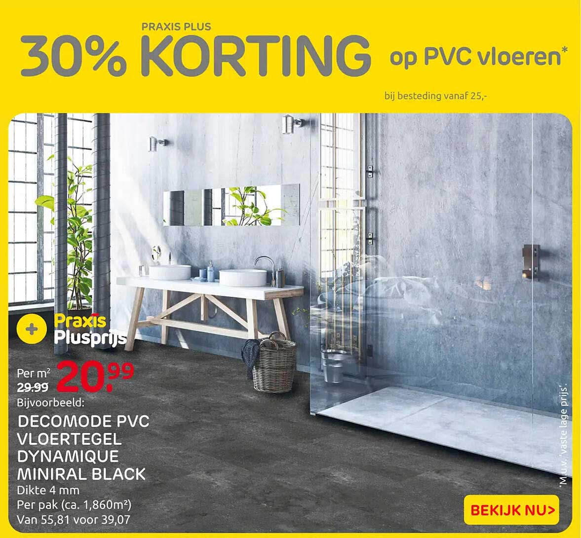 30% KORTING op PVC vloeren*