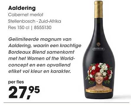 Aaldering Cabernet merlot Stellenbosch - Zuid-Afrika Fles 150 cl | 8555130