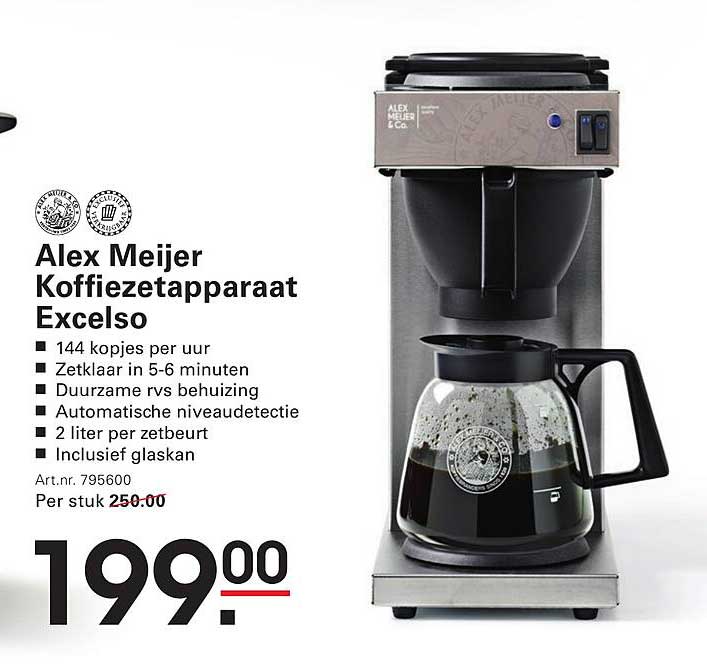 Alex Meijer Koffiezetapparaat Excels0