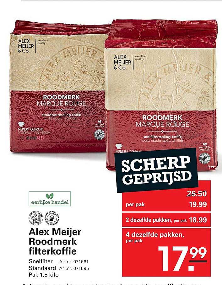Alex Meijer Roodmerk filterkoffie